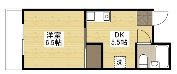 MSビル 南竹屋201号室の間取り