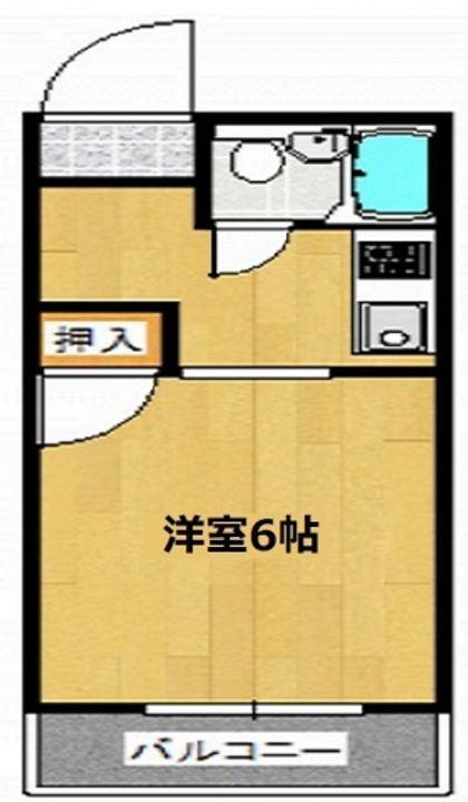 アトラス昭和町303号室の間取り
