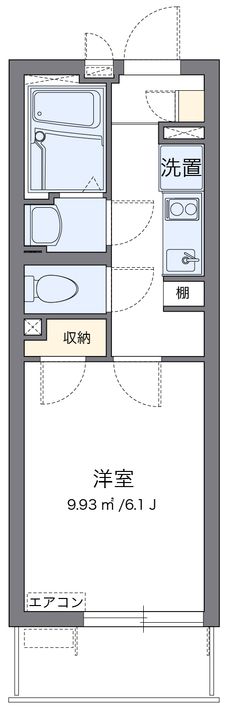 クレイノ西川口の間取り