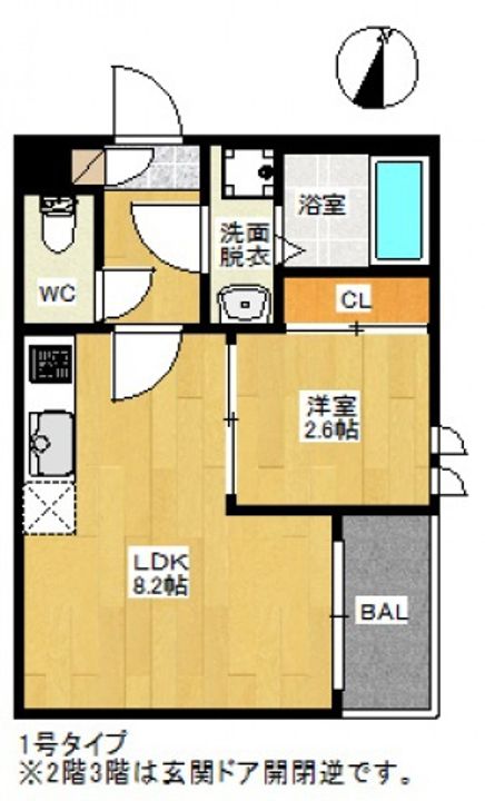 広島県広島市西区草津東3丁目の賃貸アパートの間取り