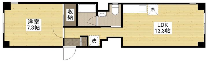 広島県広島市西区三滝本町1丁目の賃貸マンションの間取り