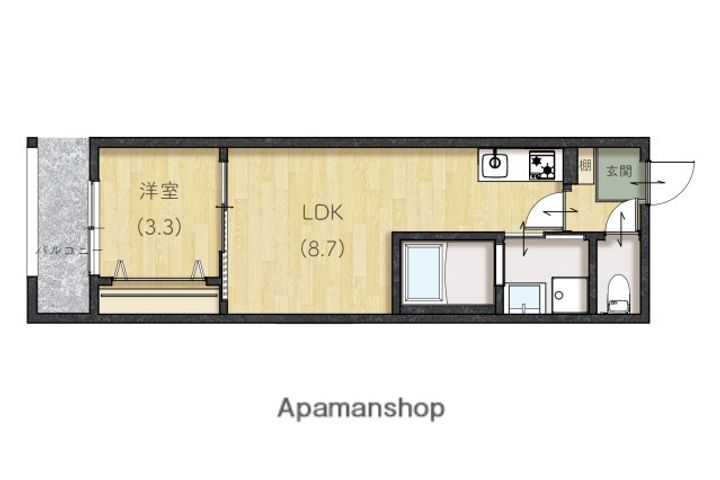 Lien草津浜町の間取り