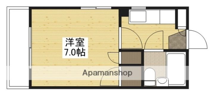 広島県広島市西区三篠北町の賃貸マンション404の間取り