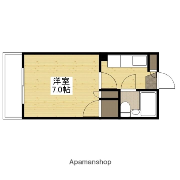 広島県広島市西区三篠北町の賃貸マンションの間取り
