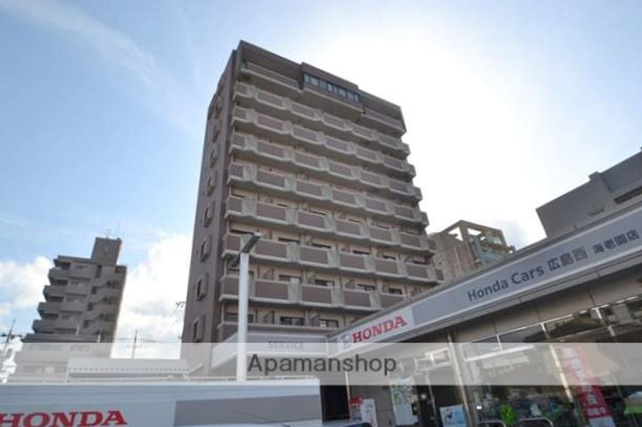 広島県広島市佐伯区海老園1丁目の賃貸マンションの外観