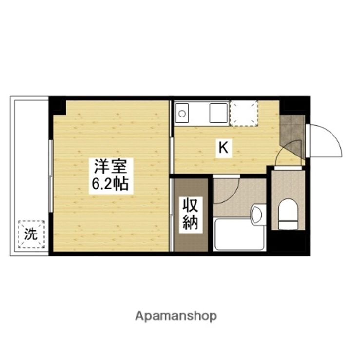 広島県広島市安佐南区西原6丁目の賃貸マンションの間取り