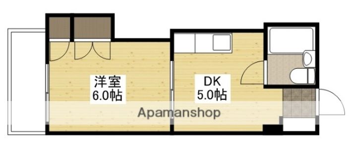 広島県広島市西区三滝町の賃貸マンションの間取り