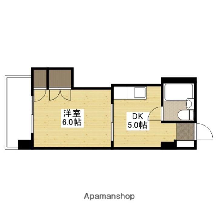 広島県広島市西区三滝町の賃貸マンションの間取り