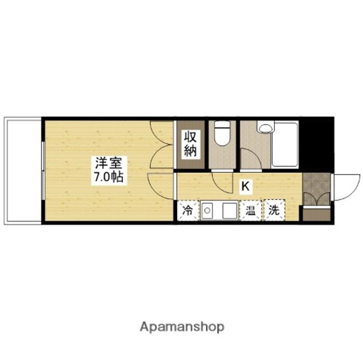広島県広島市西区横川町3丁目の賃貸マンションの間取り