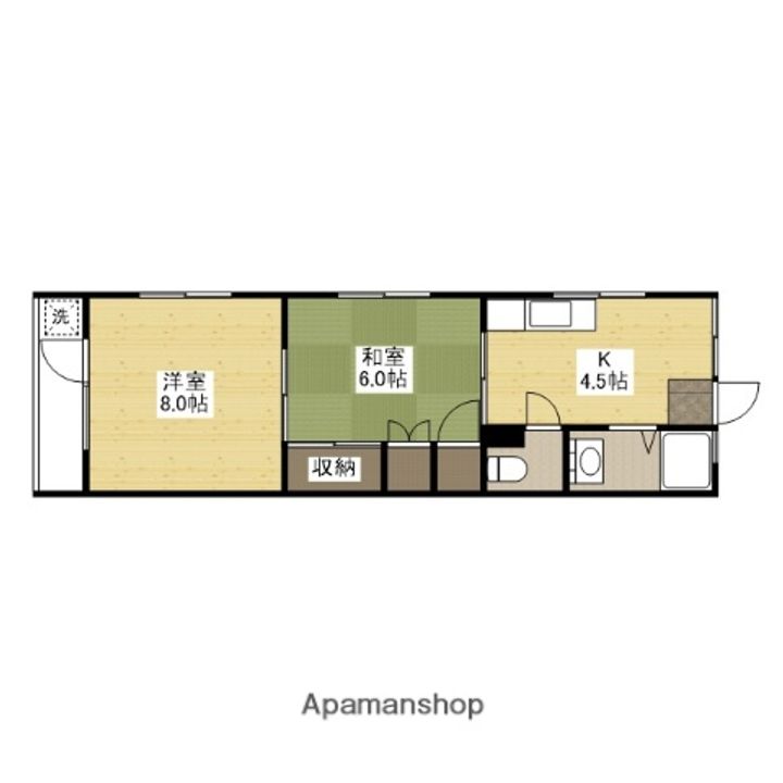 広島県広島市佐伯区五日市駅前3丁目の賃貸マンションの間取り
