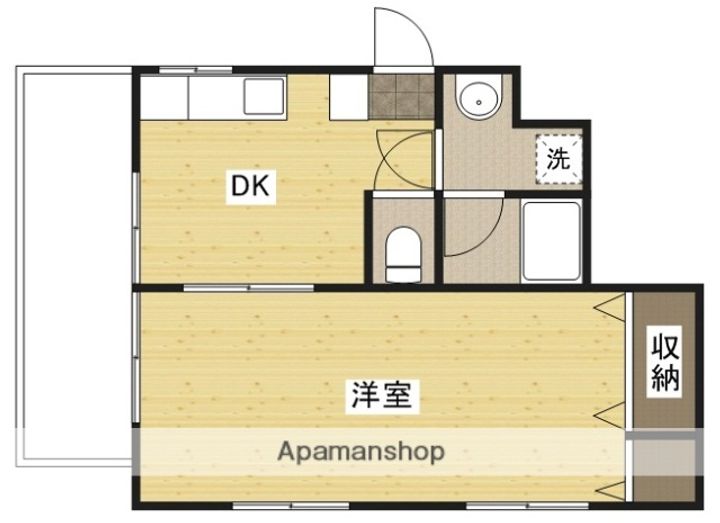 広島県広島市南区宇品御幸2丁目の賃貸マンションの間取り