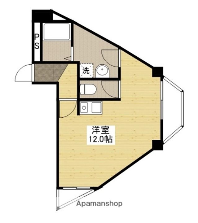 SHINEBLDG可部の間取り