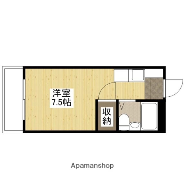 広島県広島市中区舟入本町の賃貸マンションの間取り