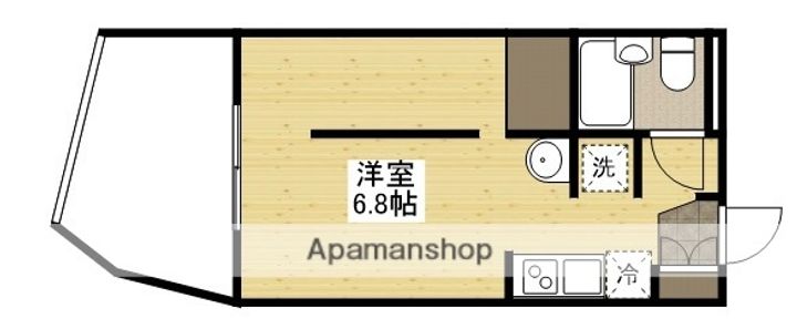 広島県広島市東区牛田東2丁目の賃貸マンションの間取り
