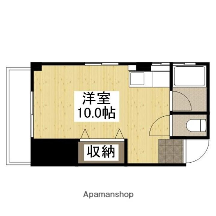 広島県広島市中区白島中町の賃貸マンションの間取り