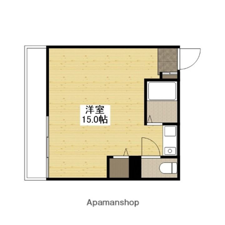 広島県広島市安佐北区口田南8丁目の賃貸マンションの間取り