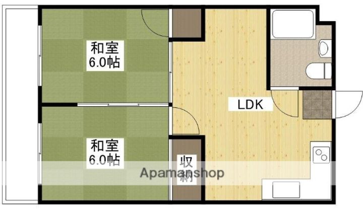 広島県広島市東区馬木2丁目の賃貸マンションの間取り