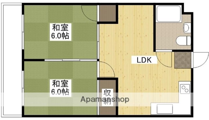 広島県広島市東区馬木2丁目の賃貸マンションの間取り