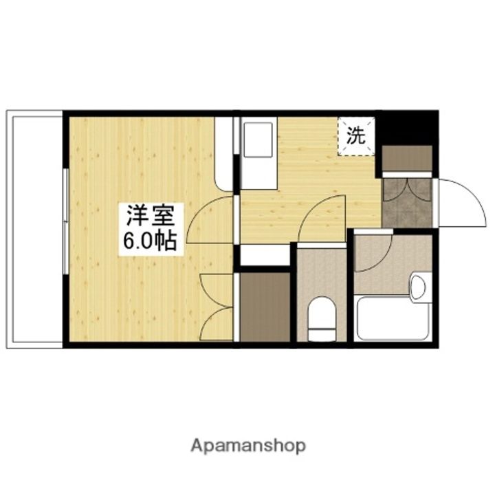 広島県広島市西区上天満町の賃貸マンションの間取り