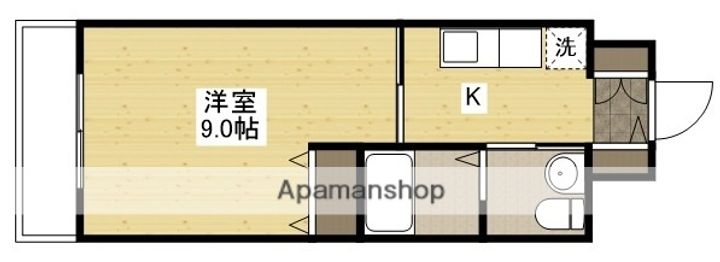 広島県広島市南区出汐3丁目の賃貸マンションの間取り