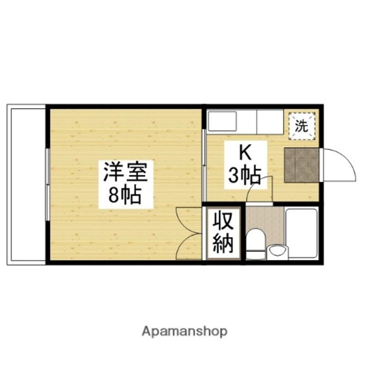 広島県広島市西区己斐本町2丁目の賃貸マンションの間取り