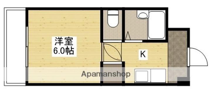広島県広島市東区牛田東4丁目の賃貸マンションの間取り