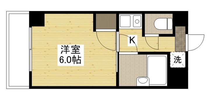 広島県広島市佐伯区楽々園2丁目の賃貸マンションの間取り