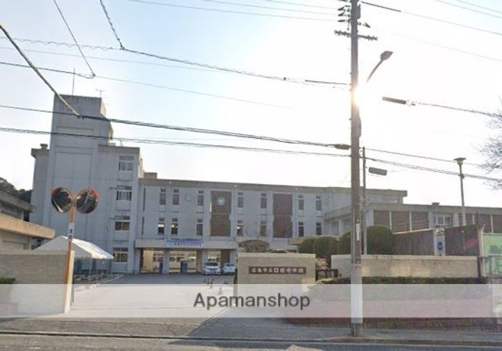 広島県広島市安佐北区口田南6丁目の賃貸アパートの周辺