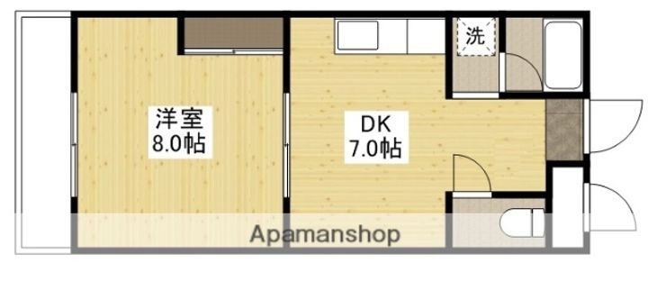 広島県広島市南区皆実町4丁目の賃貸マンションの間取り