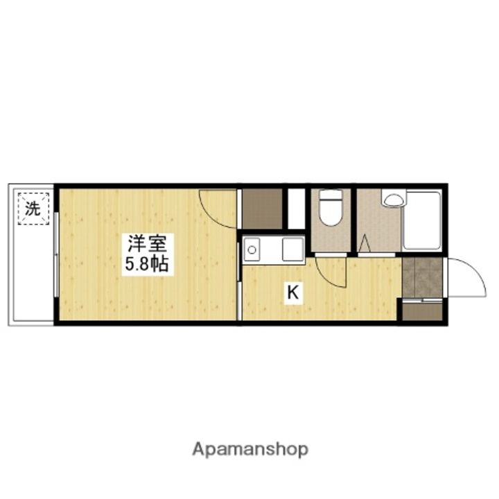 広島県広島市佐伯区五日市1丁目の賃貸マンションの間取り