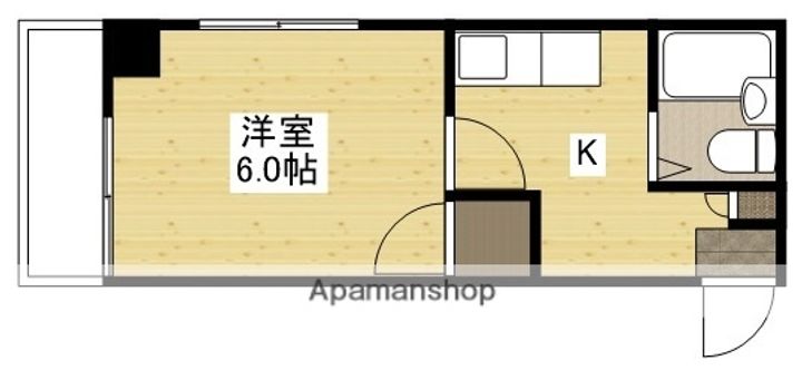 広島県広島市南区上東雲町の賃貸マンションの間取り