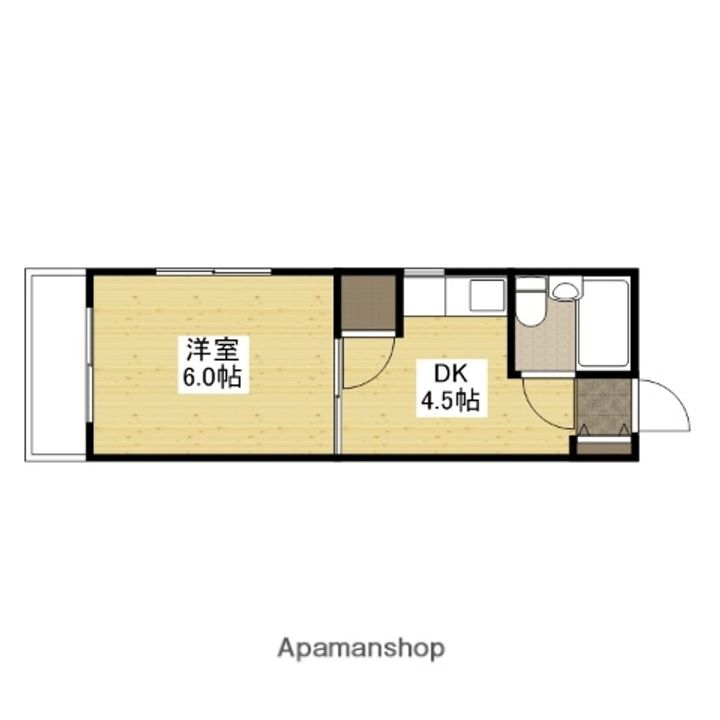 広島県広島市安佐北区可部南4丁目の賃貸マンションの間取り