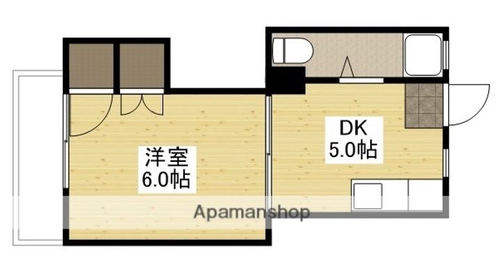広島県広島市西区三篠北町の賃貸マンションの間取り