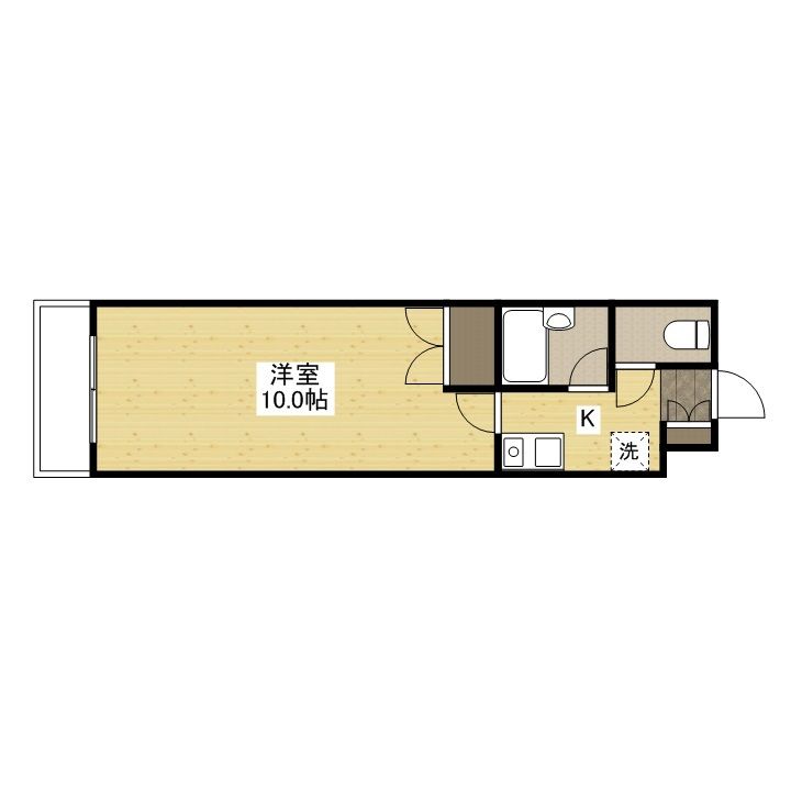 広島県広島市安佐南区高取北1丁目の賃貸マンション105の間取り