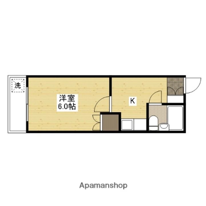広島県広島市安佐南区長束3丁目の賃貸マンションの間取り