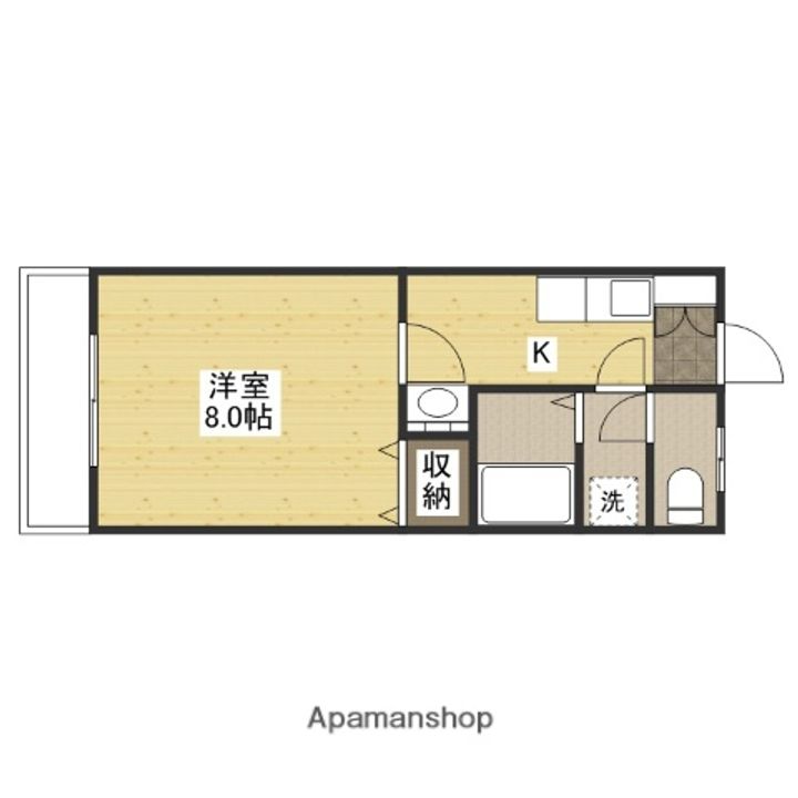 広島県広島市安佐北区可部5丁目の賃貸マンションの間取り