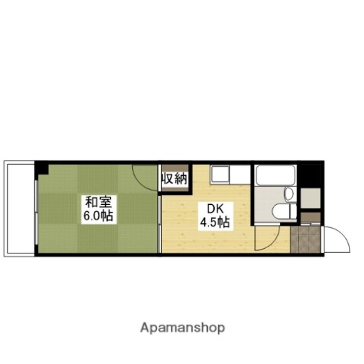 広島県広島市東区中山上2丁目の賃貸マンションの間取り