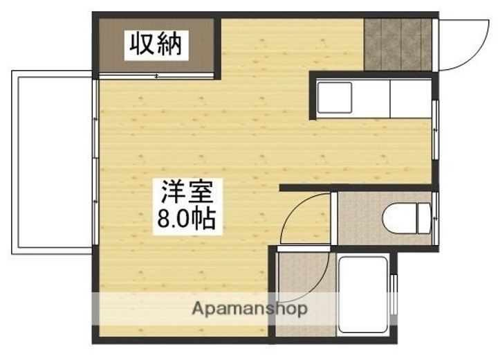 広島県広島市安佐南区西原4丁目の賃貸アパートの間取り