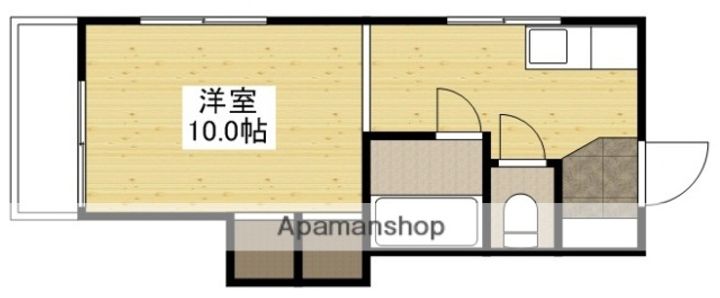 広島県広島市西区大芝2丁目の賃貸マンションの間取り