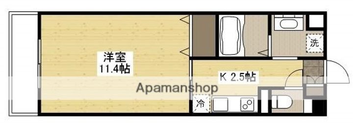 広島県広島市東区光が丘の賃貸マンションの間取り
