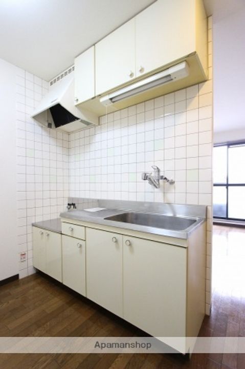 広島県広島市安佐北区亀山4丁目の賃貸アパートのキッチン