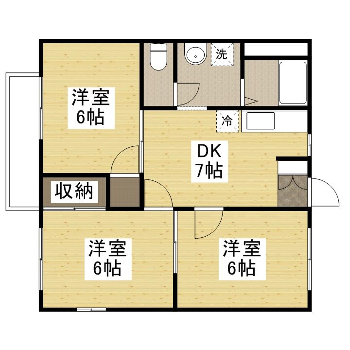 ニューシティ猿田Aの間取り