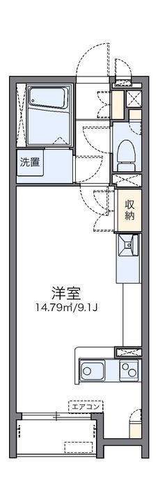 レオネクストカーサカメヤマ201の間取り