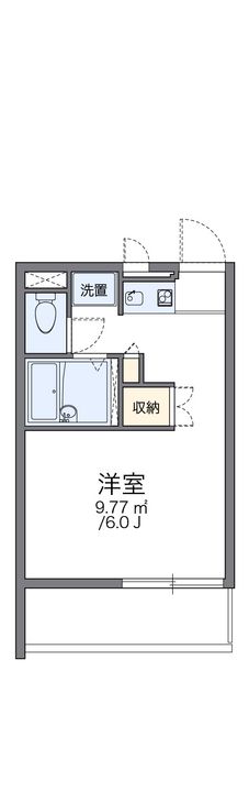 レオパレスVilla206の間取り