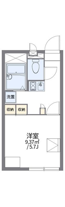 レオパレス亀山南204の間取り