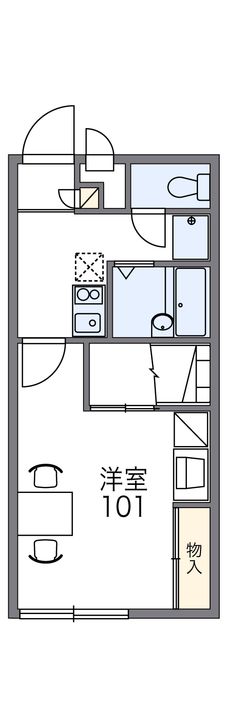 レオパレスCHAMBRE Sの間取り