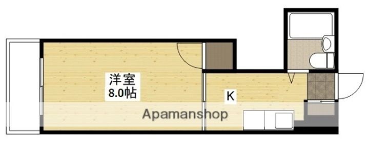 広島県広島市中区舟入本町の賃貸マンションの間取り