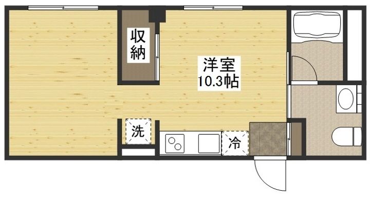 マリアンテ101号室の間取り