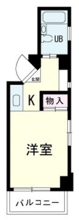 リバーサイド庚午603号室の間取り