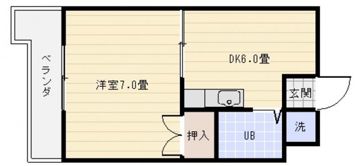 エクセルコート太田川604号室の間取り